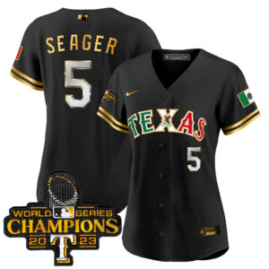 Women's Texas Rangers Mexico 2023 World Series Champions Baseball Jersey - All Stitched