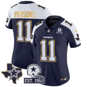 Women's Cowboys Texas Patch Gold Trim Vapor Jersey - All Stitched