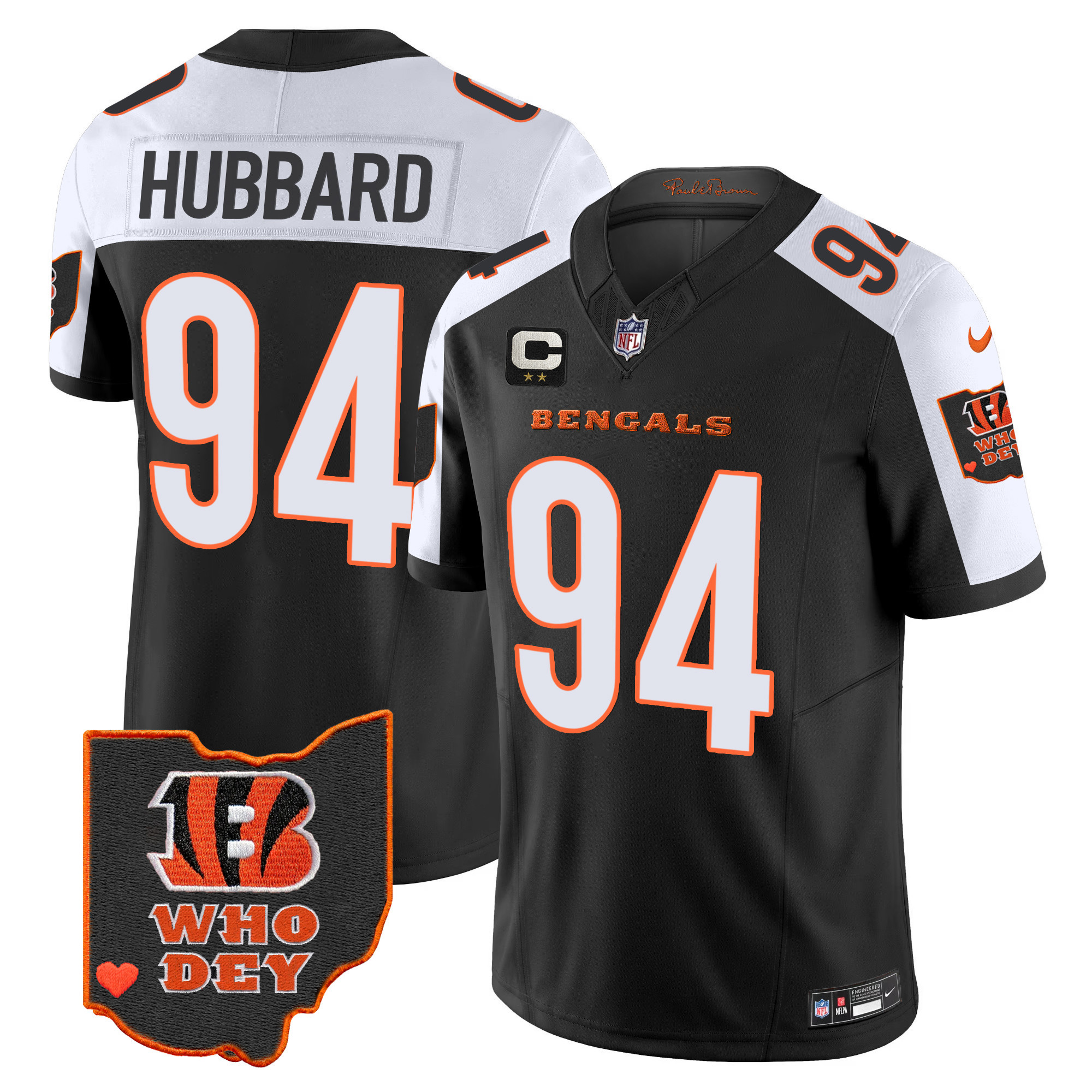 Men's Bengals Ohio Patch Vapor Limited Jersey V2 - All Stitched - Image 3