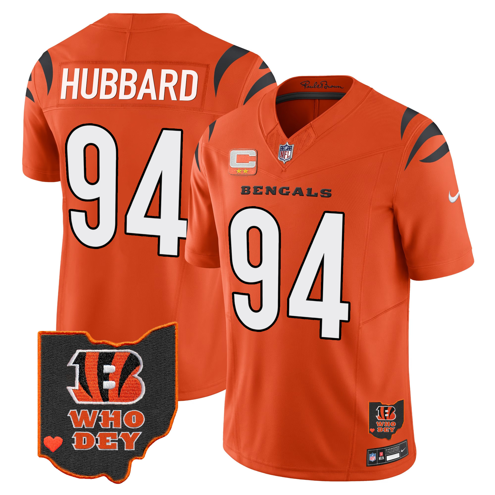 Men's Bengals Ohio Patch Vapor Limited Jersey V2 - All Stitched - Image 24