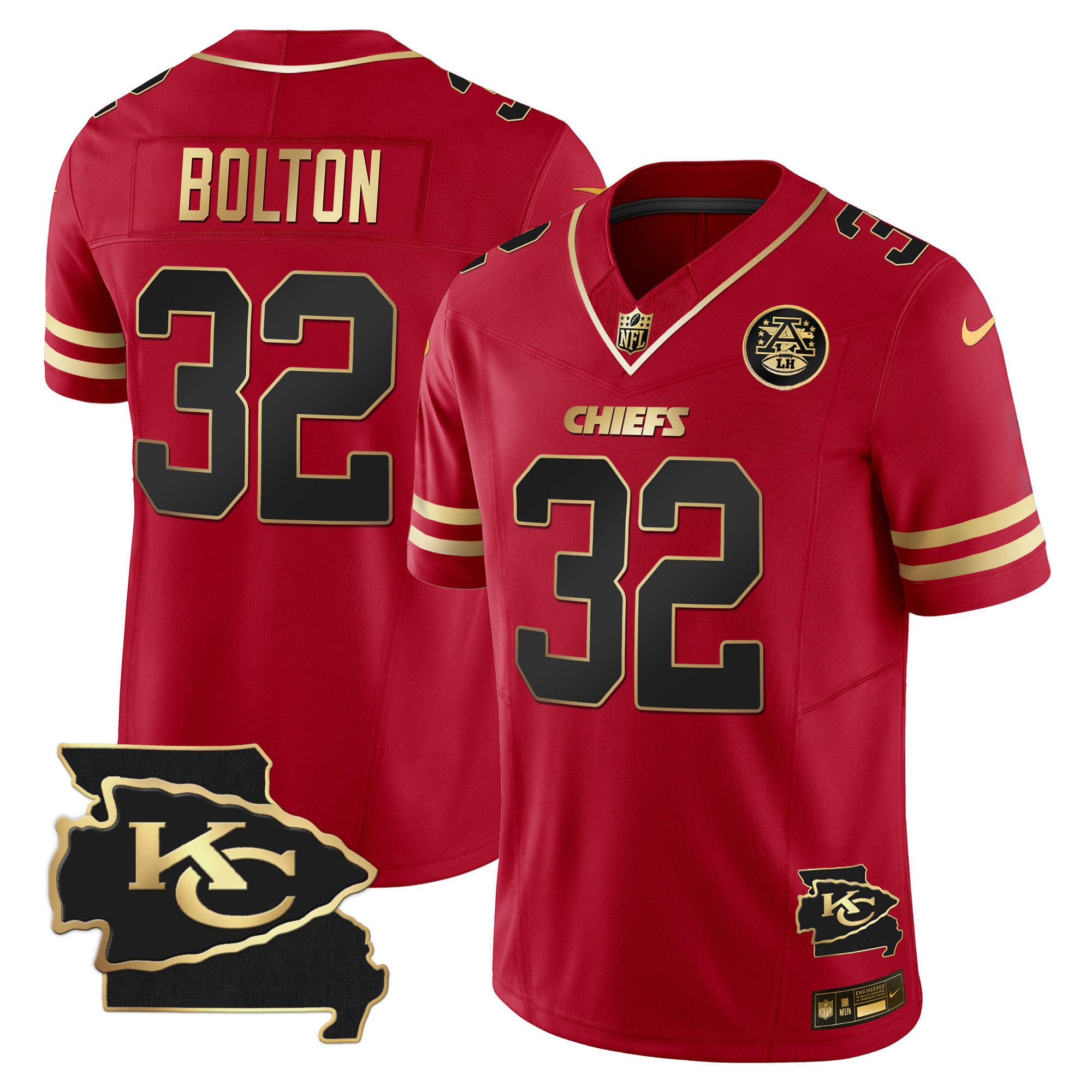 Men's Chiefs Missouri Patch Vapor Limited Jersey - All Stitched - Image 15