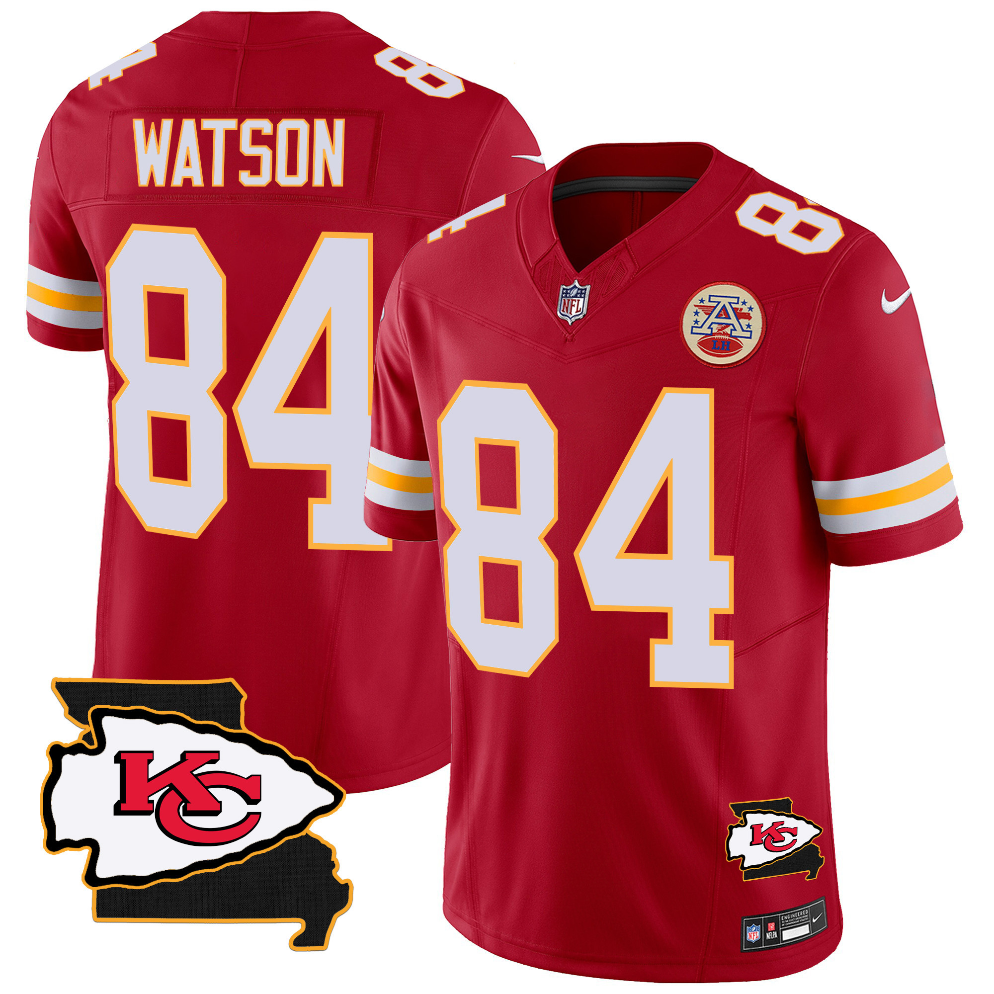 Men's Chiefs Missouri Patch Vapor Limited Jersey - All Stitched - Image 36