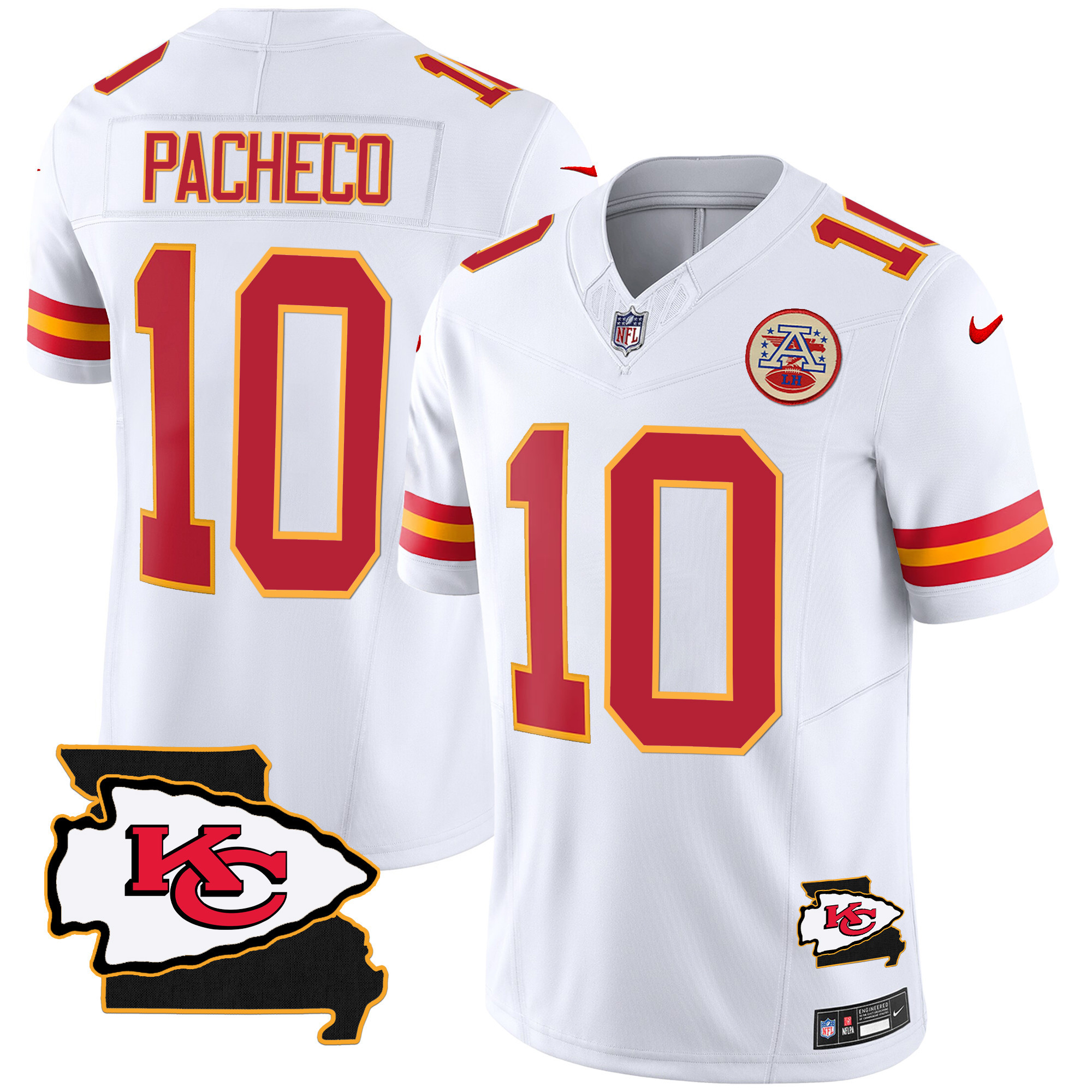 Men's Chiefs Missouri Patch Vapor Limited Jersey - All Stitched - Image 41