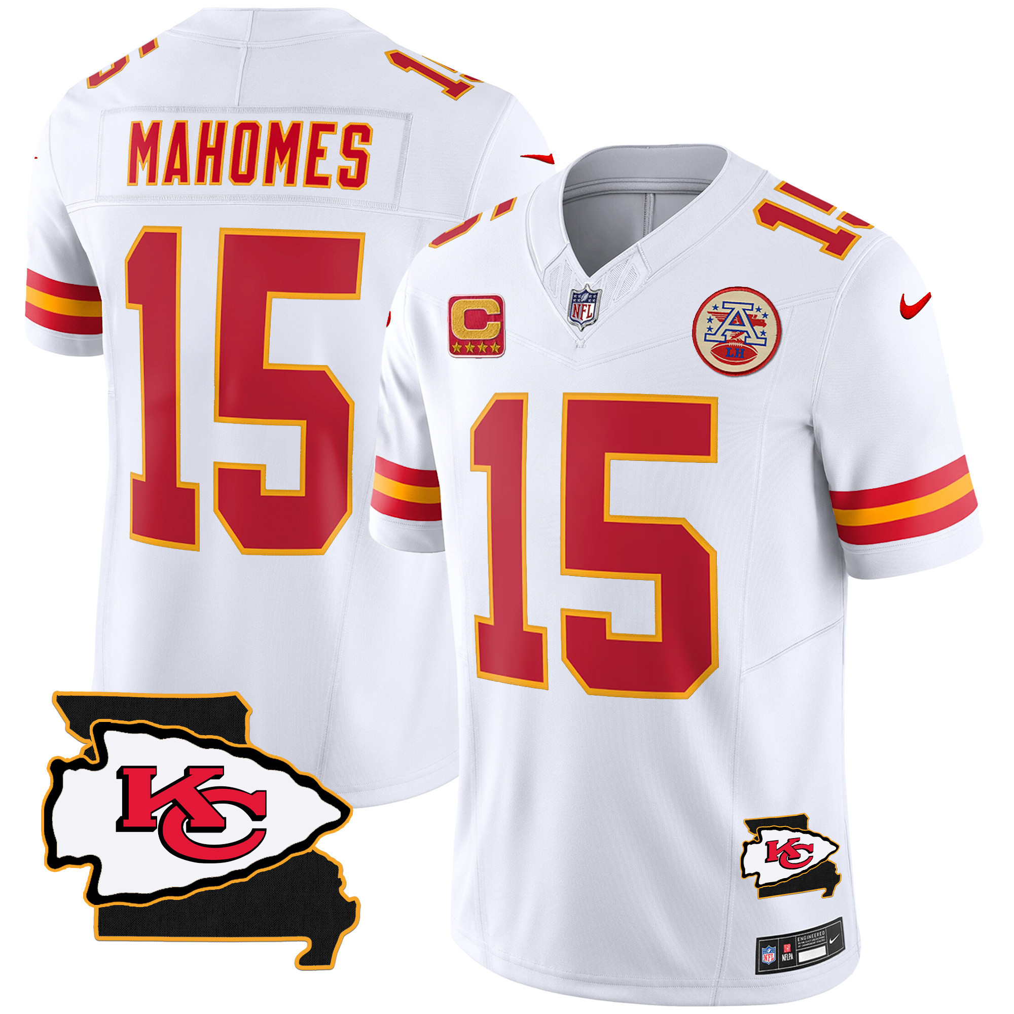Men's Chiefs Missouri Patch Vapor Limited Jersey - All Stitched - Image 37