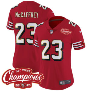 Women's 49ers Throwback NFC West Champions Patch Vapor Jersey - All Stitched