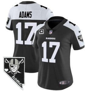 Women's Raiders Nevada Home Patch Vapor Jersey - All Stitched