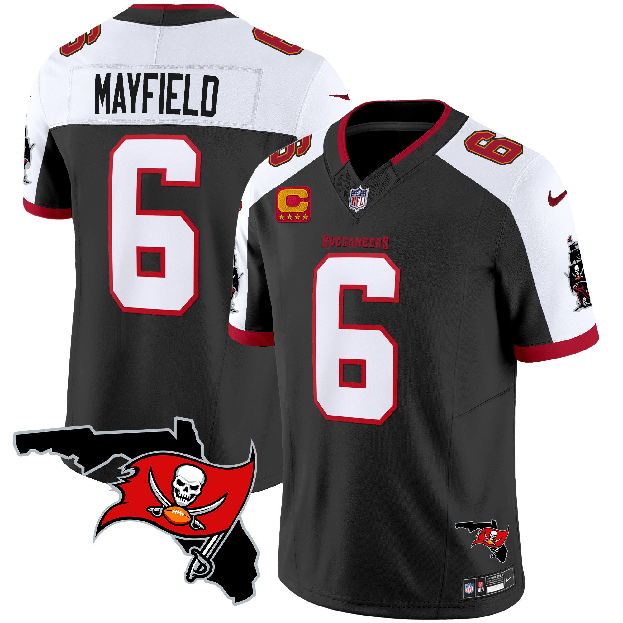 Men's Buccaneers Florida Patch Vapor Limited Jersey - All Stitched - Image 4