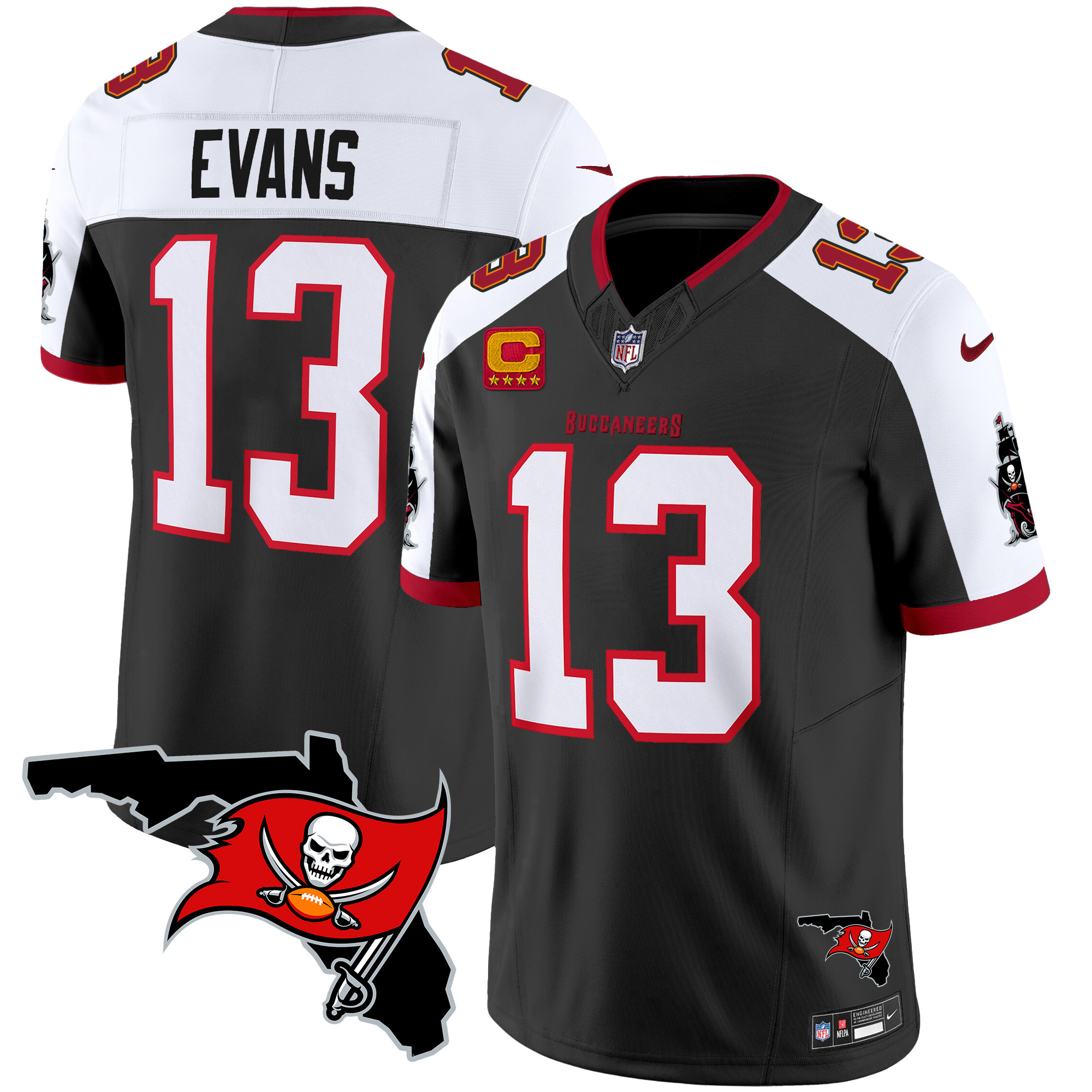 Men's Buccaneers Florida Patch Vapor Limited Jersey - All Stitched - Image 2