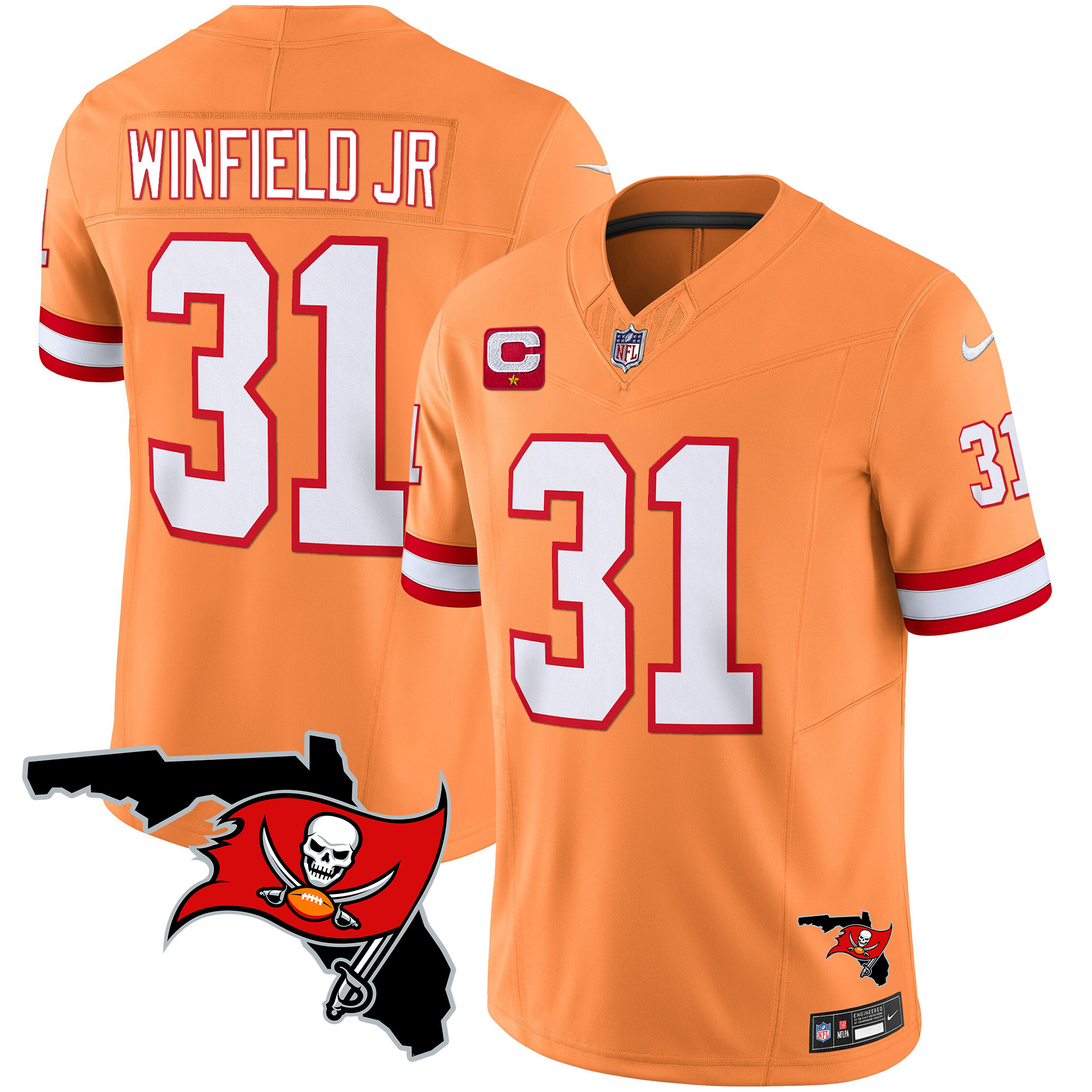 Men's Buccaneers Florida Patch Vapor Limited Jersey - All Stitched - Image 41