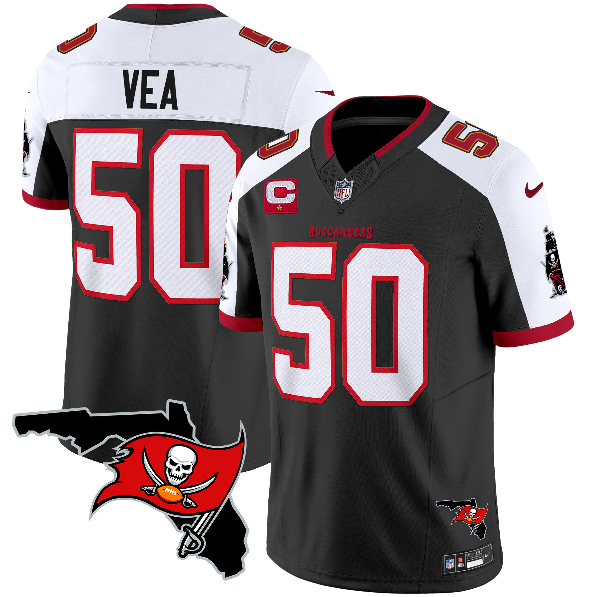 Men's Buccaneers Florida Patch Vapor Limited Jersey - All Stitched - Image 5