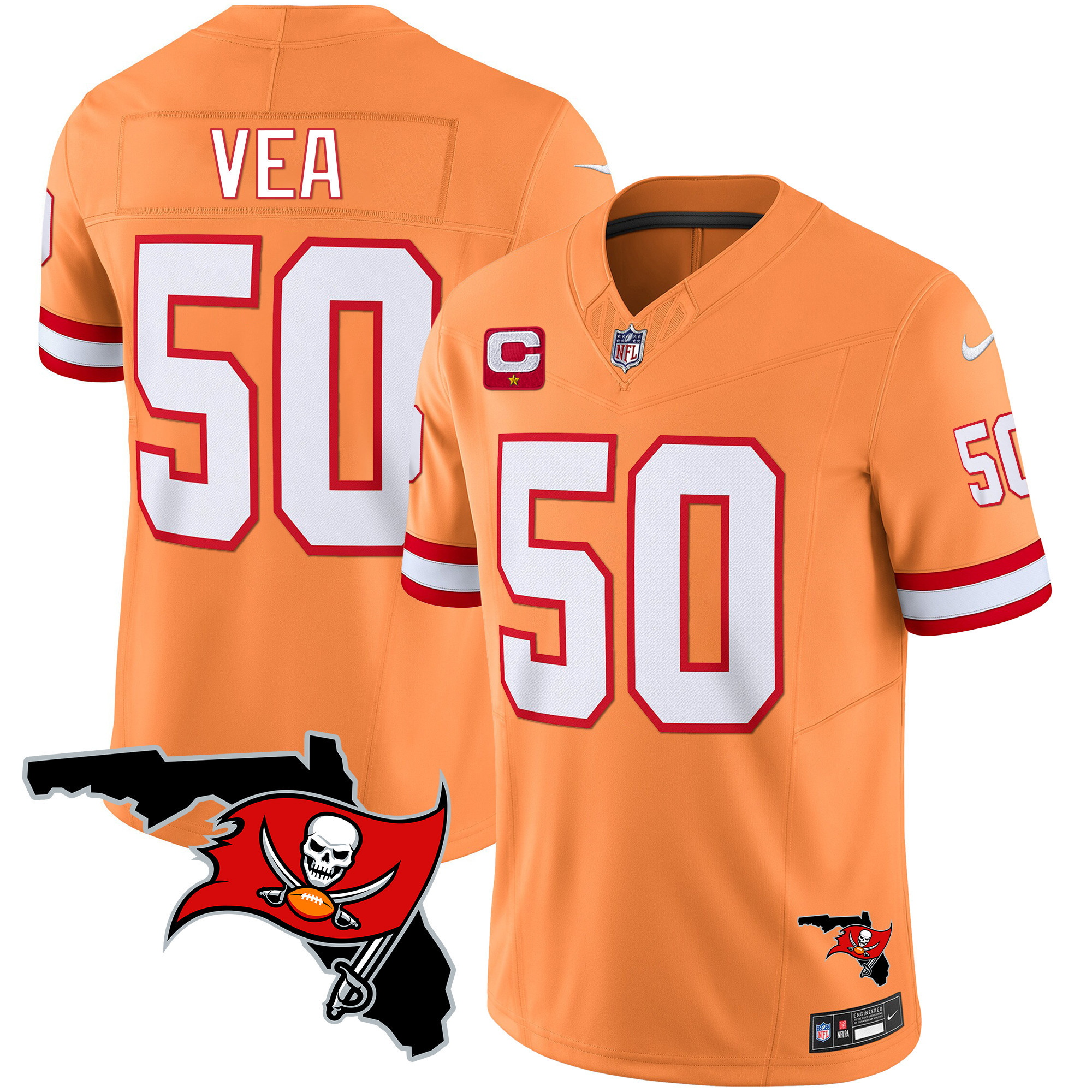 Men's Buccaneers Florida Patch Vapor Limited Jersey - All Stitched - Image 40