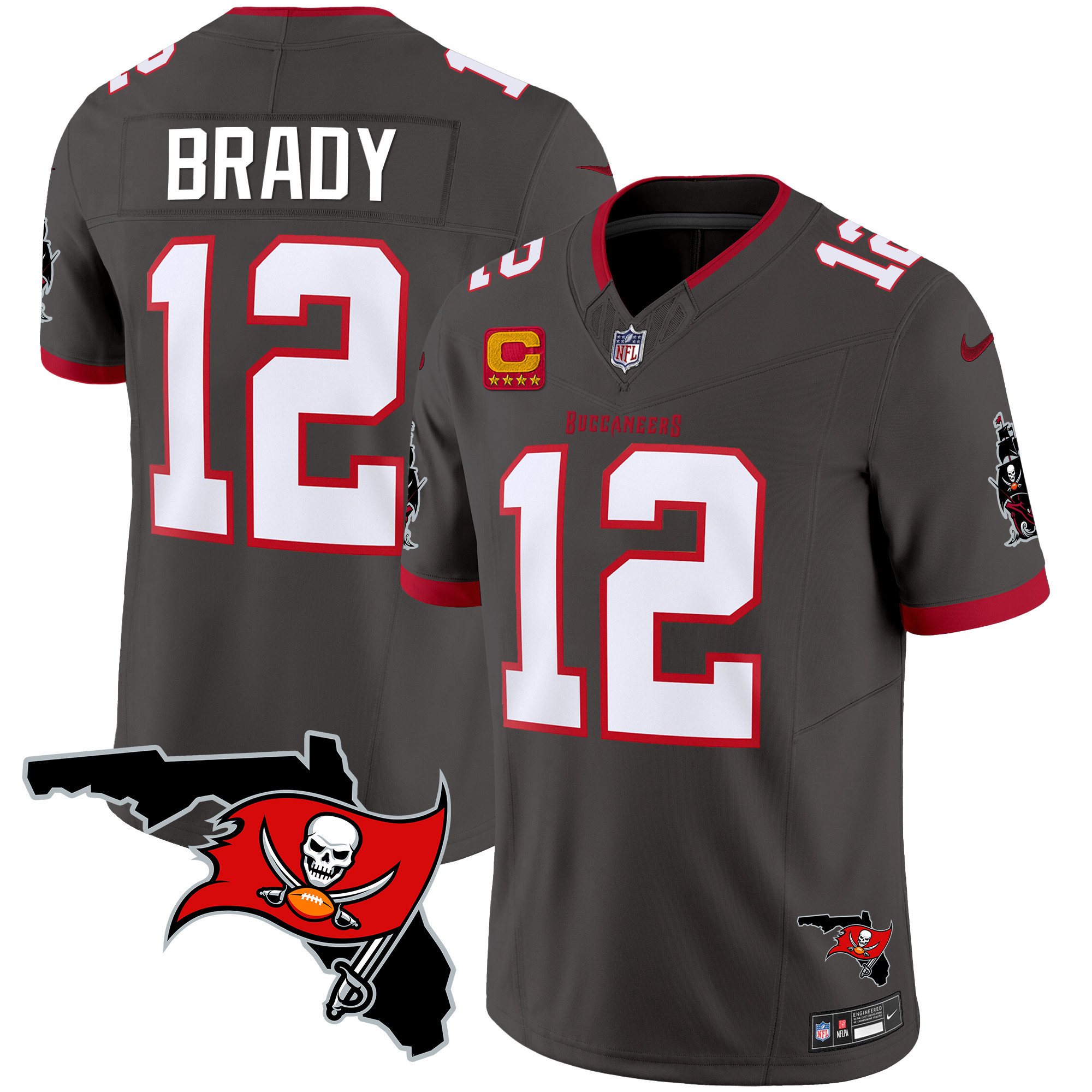 Men's Buccaneers Florida Patch Vapor Limited Jersey - All Stitched - Image 29