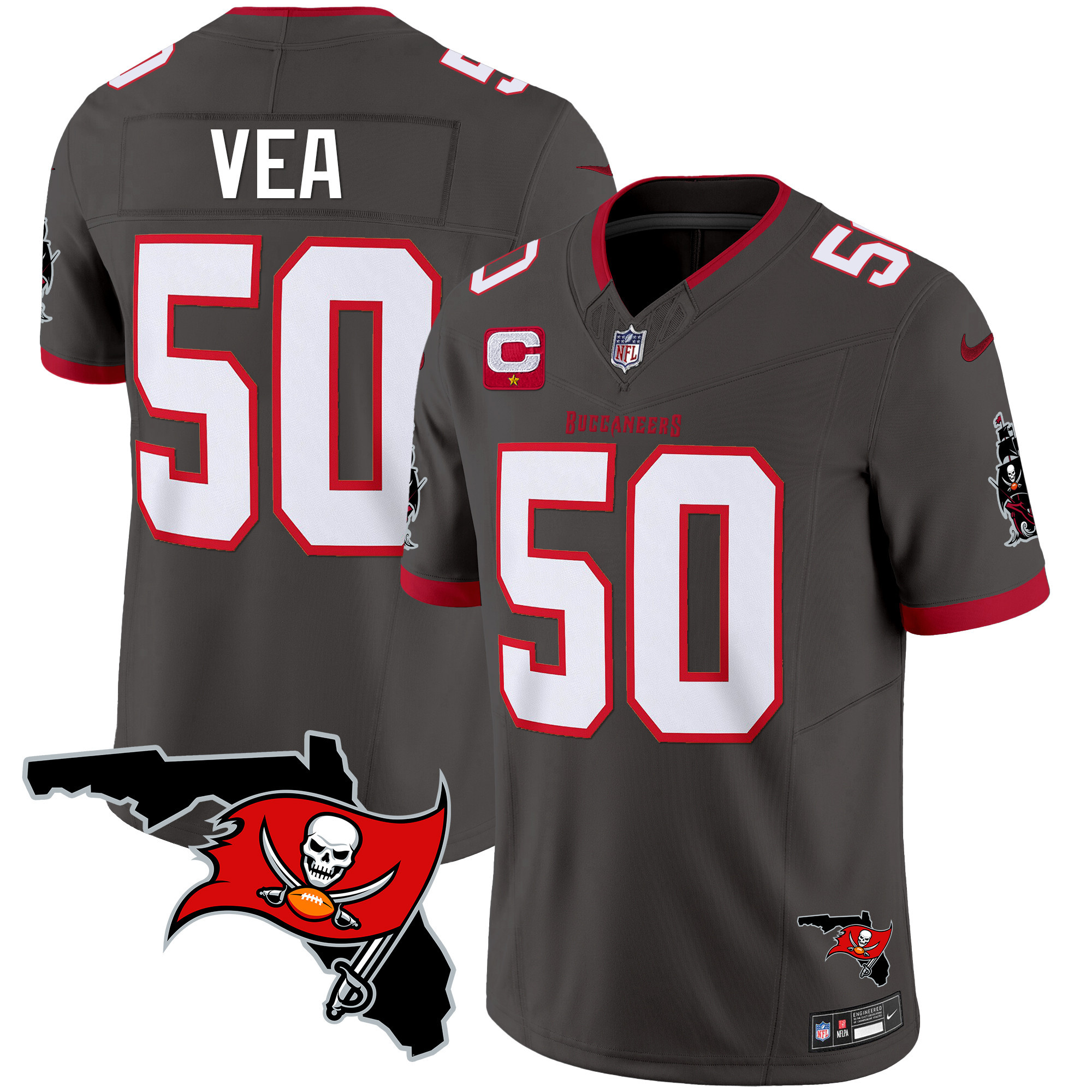 Men's Buccaneers Florida Patch Vapor Limited Jersey - All Stitched - Image 33