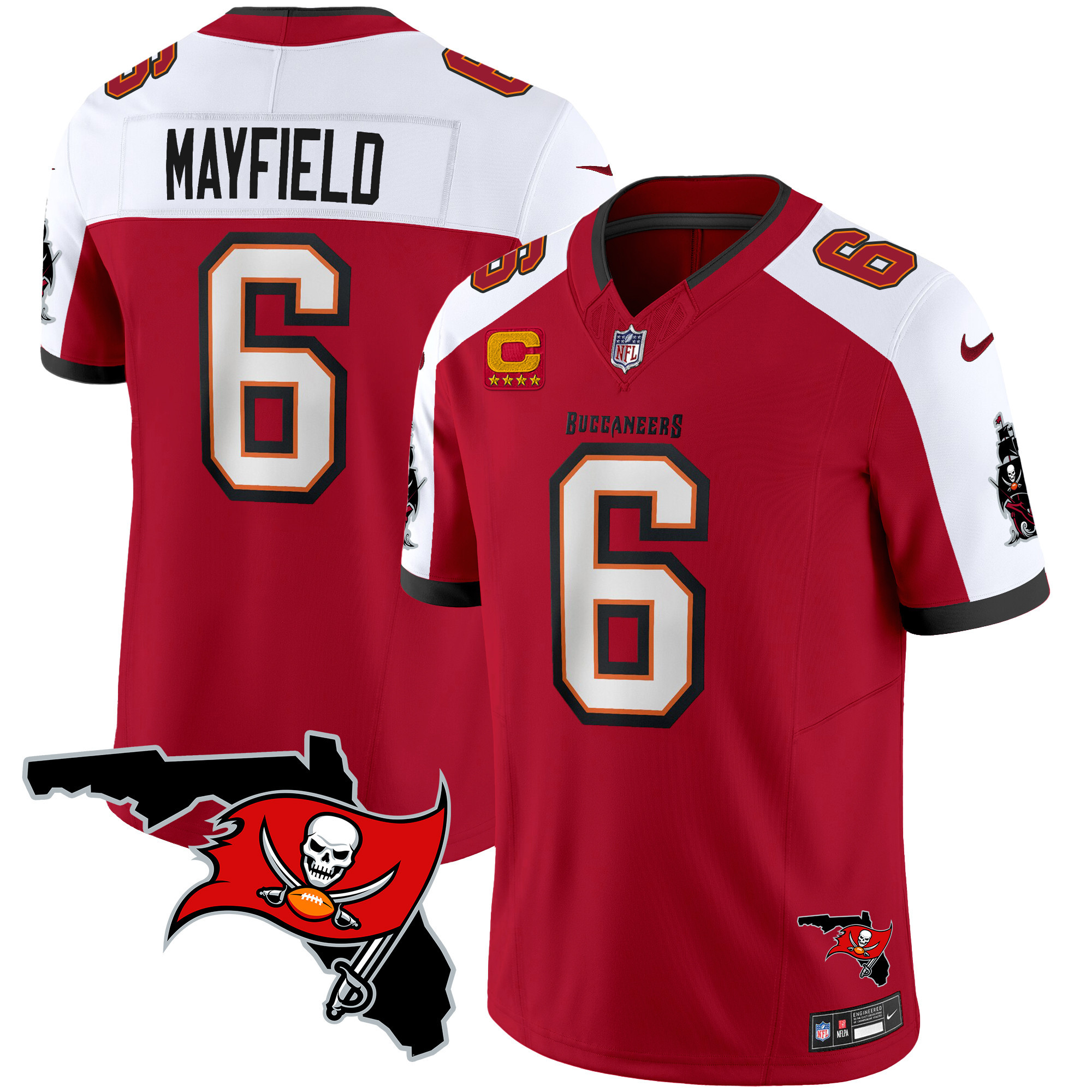 Men's Buccaneers Florida Patch Vapor Limited Jersey - All Stitched - Image 11