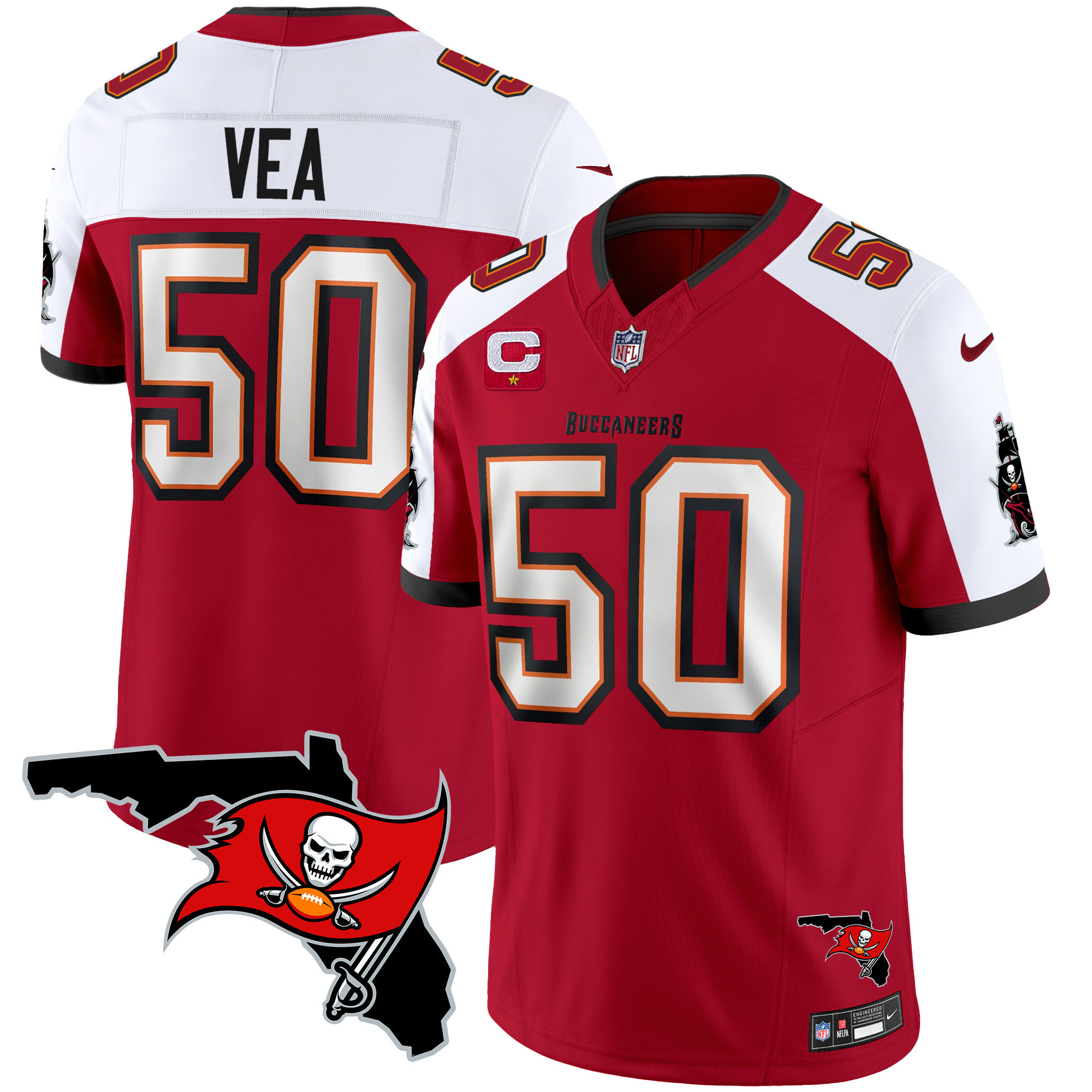 Men's Buccaneers Florida Patch Vapor Limited Jersey - All Stitched - Image 12
