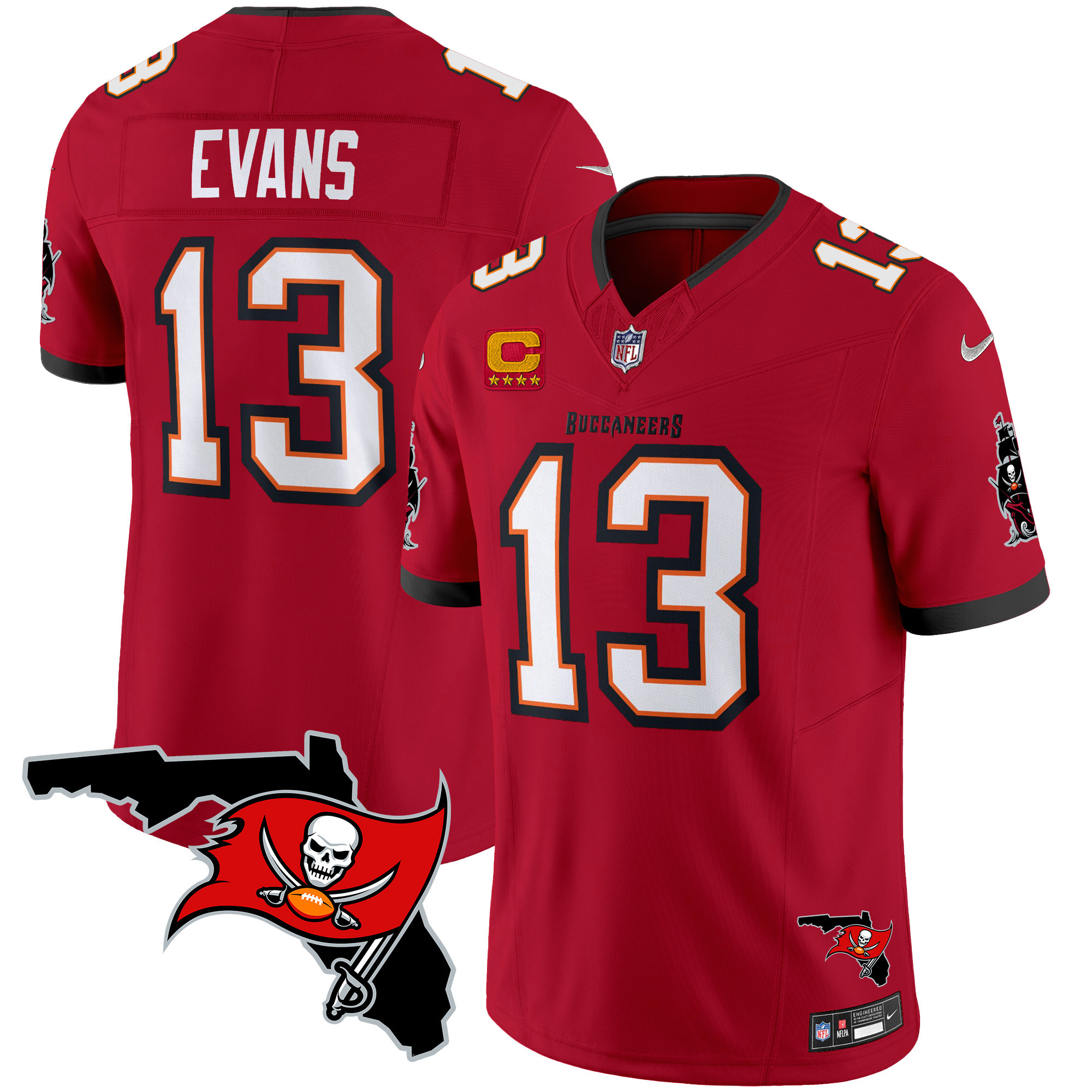Men's Buccaneers Florida Patch Vapor Limited Jersey - All Stitched - Image 16