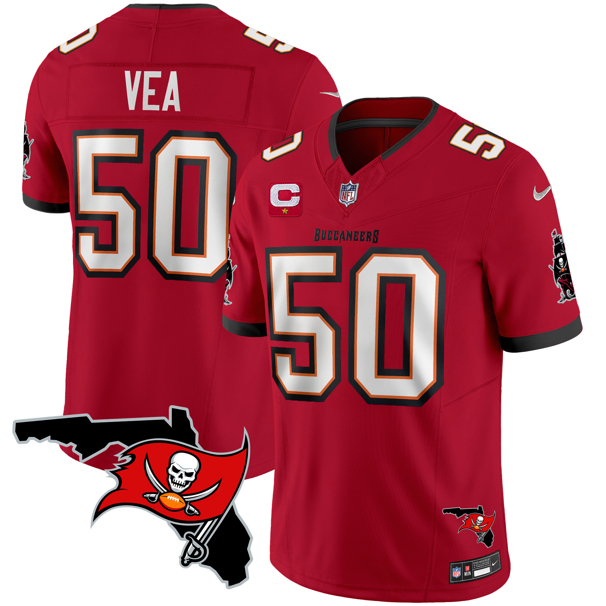 Men's Buccaneers Florida Patch Vapor Limited Jersey - All Stitched - Image 19