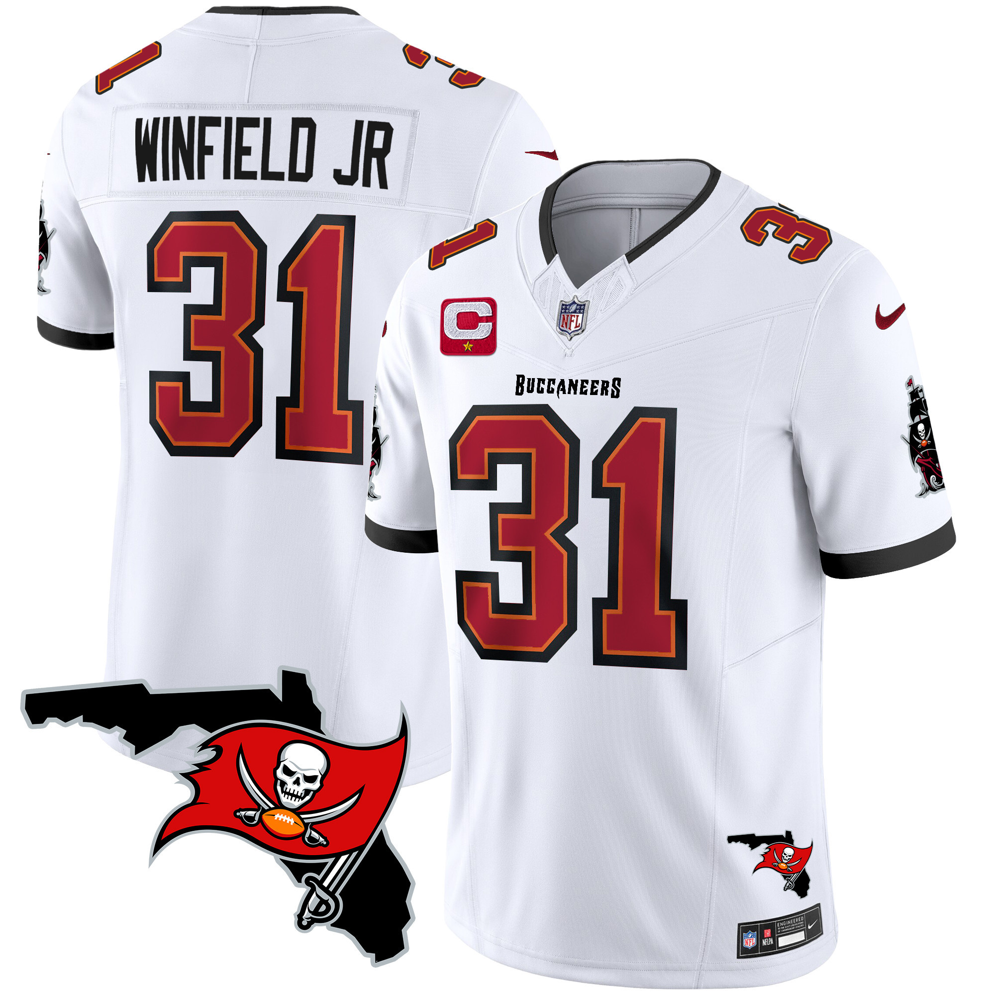 Men's Buccaneers Florida Patch Vapor Limited Jersey - All Stitched - Image 27