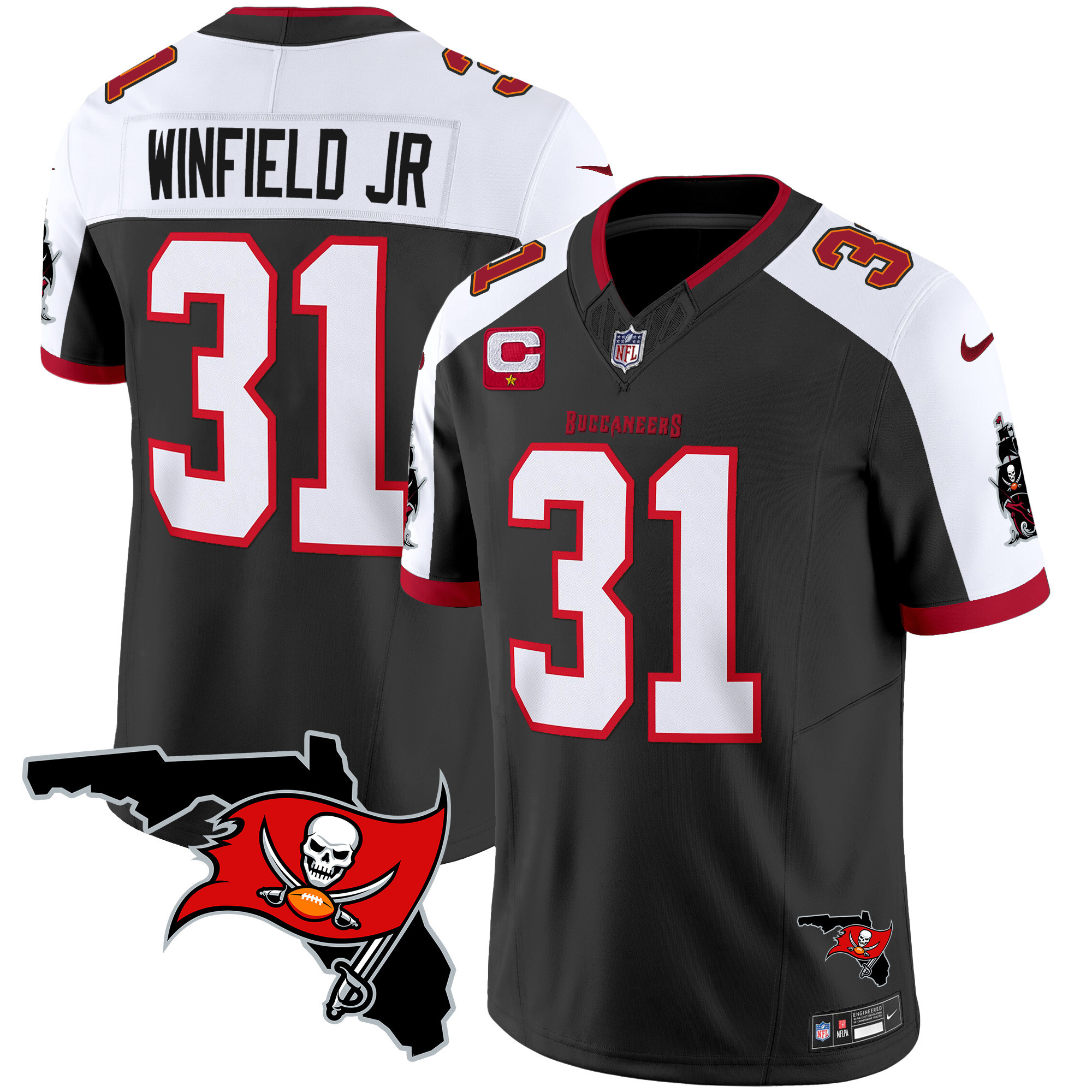 Men's Buccaneers Florida Patch Vapor Limited Jersey - All Stitched - Image 6