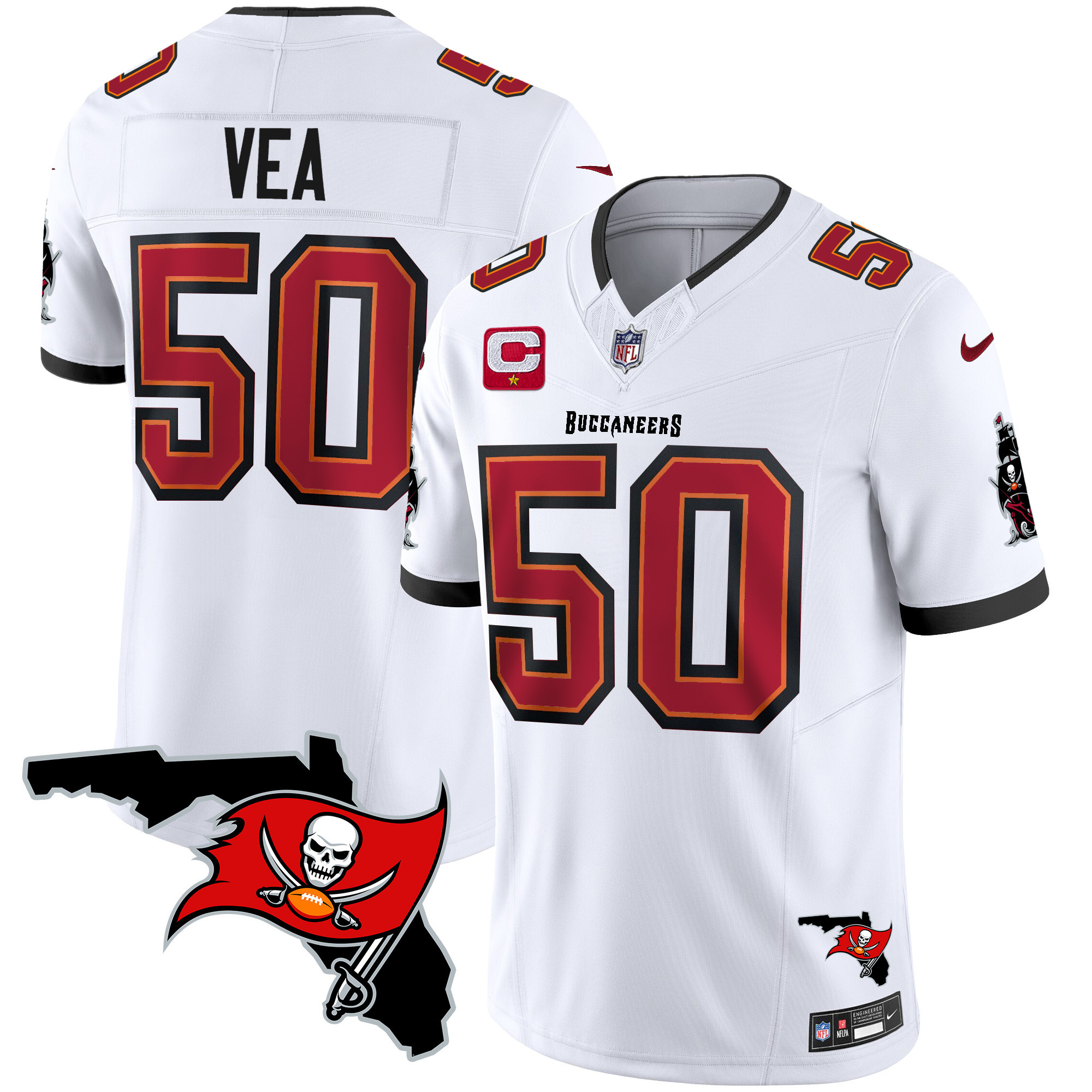 Men's Buccaneers Florida Patch Vapor Limited Jersey - All Stitched - Image 26