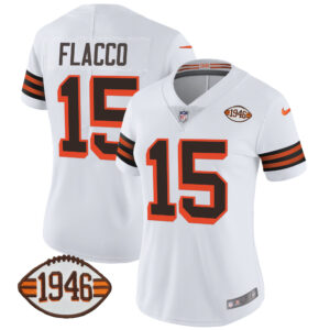 Women's Browns 1946 75th Anniversary Patch Jersey - All Stitched