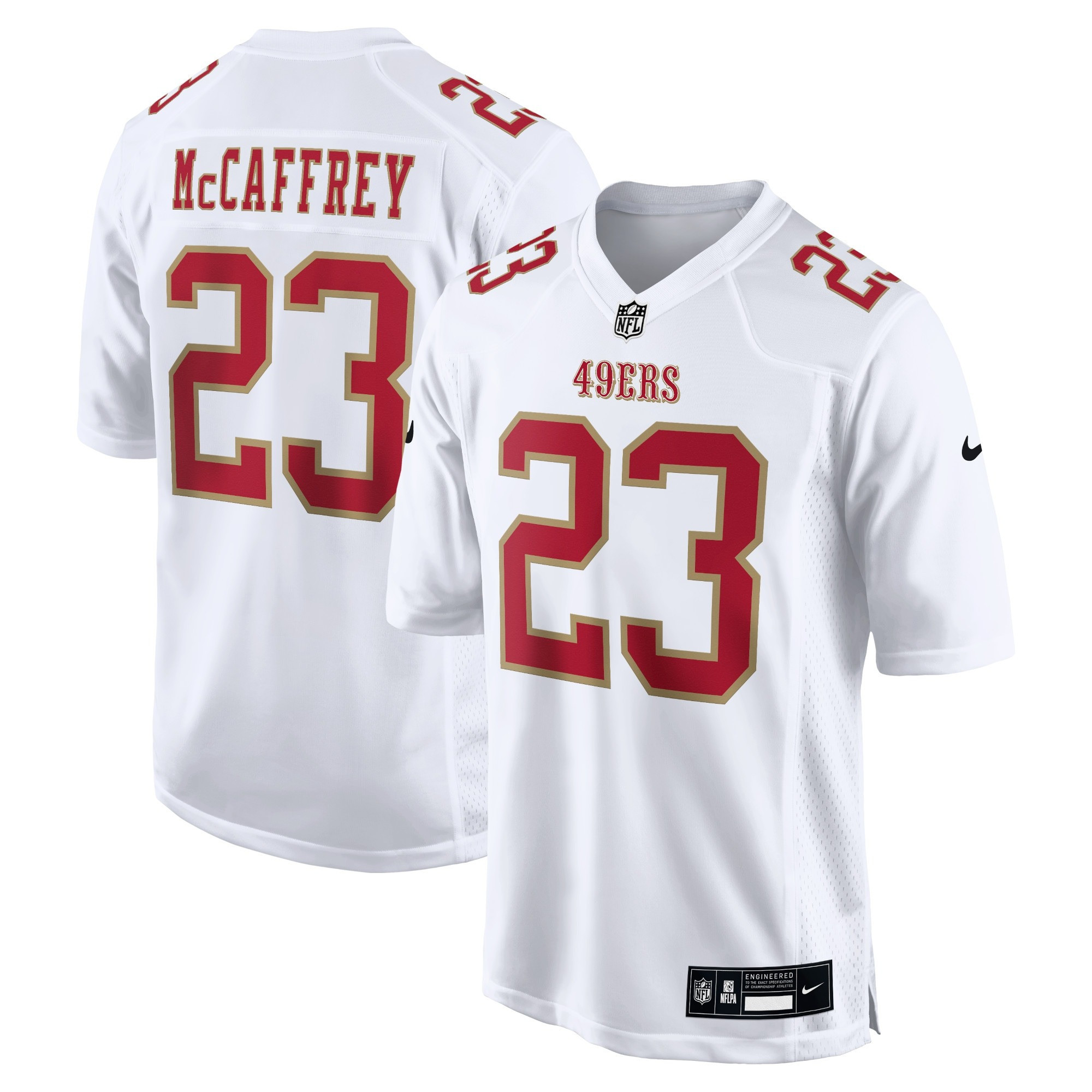 San Francisco 49ers Tundra White Game Jersey - All Stitched - Image 2