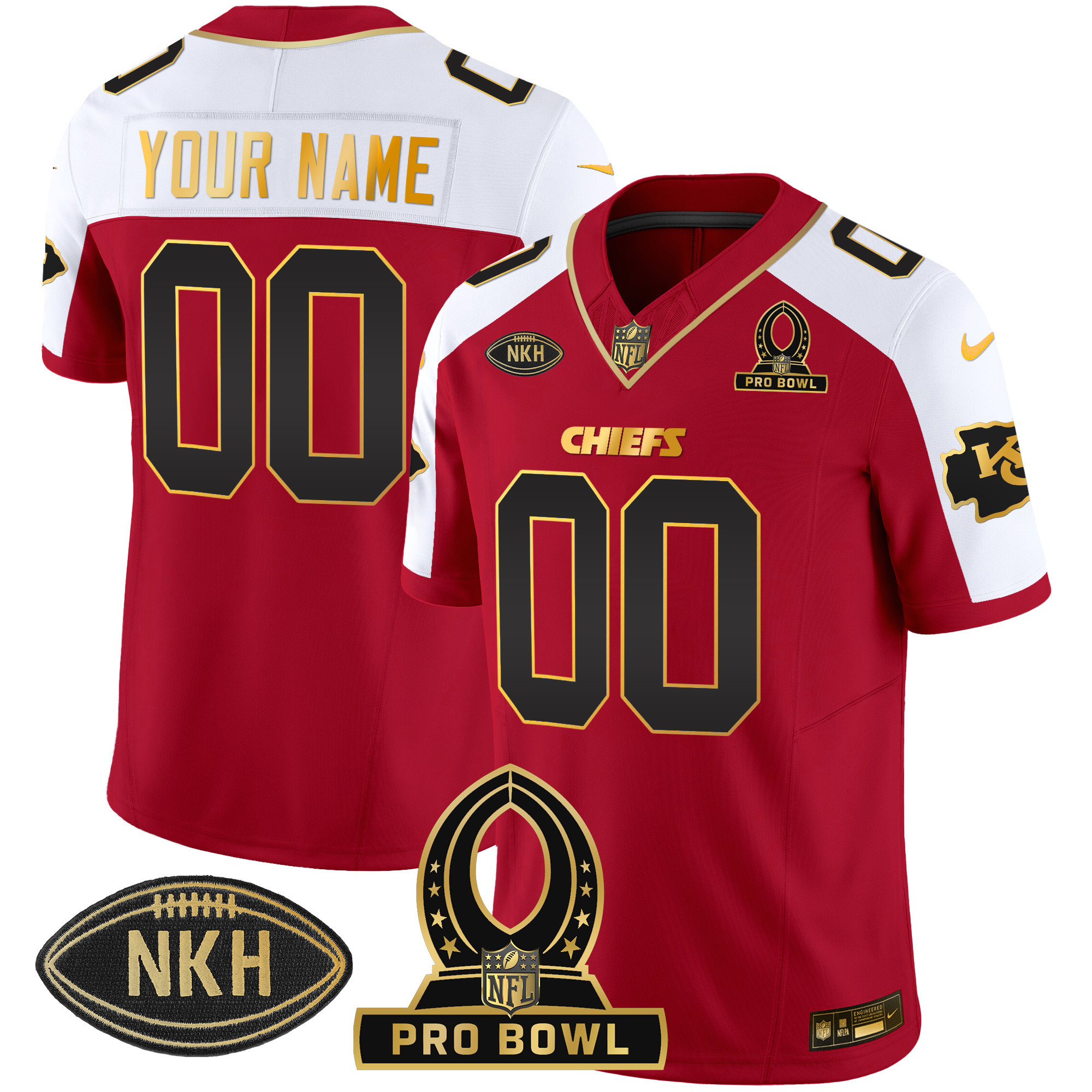 Chiefs 2024 Pro Bowl Patch Vapor Jersey - All Stitched - Image 2