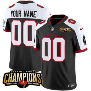 Buccaneers 2023 NFC South Champions Patch Vapor Custom Jersey - All Stitched