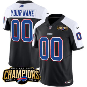 Bills 2023 AFC East Champions Patch Vapor Custom Jersey - All Stitched