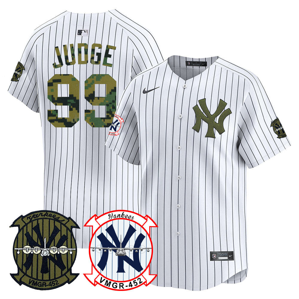 Men's New York Yankees Woodland USMC Alternate Vapor Premier Limited Jersey - All Stitched - Image 15