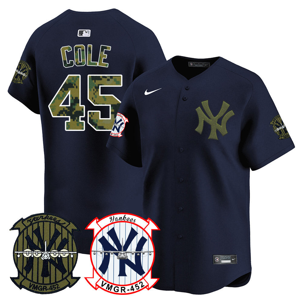 Men's New York Yankees Woodland USMC Alternate Vapor Premier Limited Jersey - All Stitched - Image 33