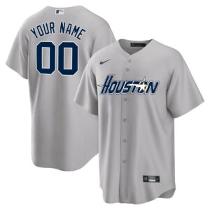 Astros Gray Special Custom Jersey - All Stitched