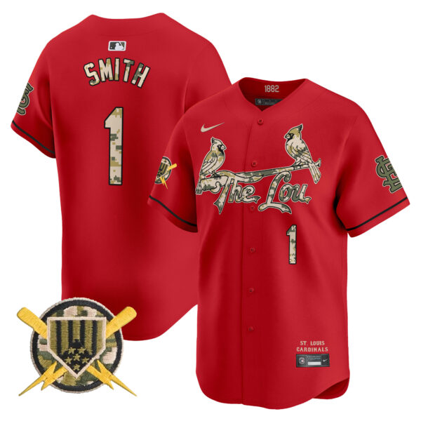 Men's St. Louis Cardinals Armed Forces Day Vapor Premier Limited Jersey - All Stitched - Image 44