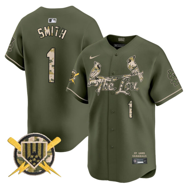 Men's St. Louis Cardinals Armed Forces Day Vapor Premier Limited Jersey - All Stitched - Image 8