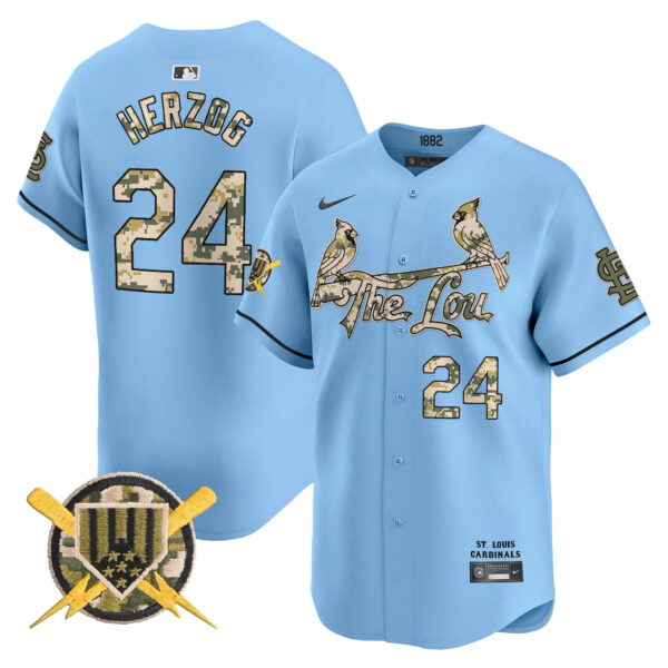 Men's St. Louis Cardinals Armed Forces Day Vapor Premier Limited Jersey - All Stitched - Image 10
