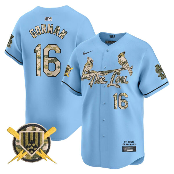 Men's St. Louis Cardinals Armed Forces Day Vapor Premier Limited Jersey - All Stitched - Image 12