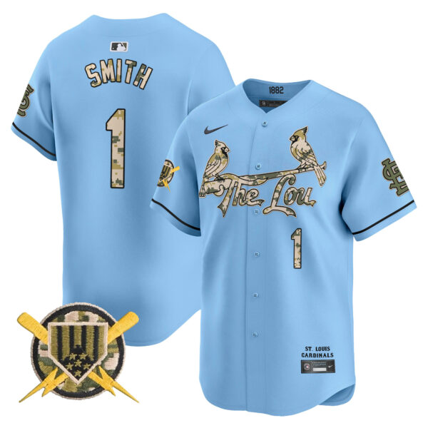 Men's St. Louis Cardinals Armed Forces Day Vapor Premier Limited Jersey - All Stitched - Image 17