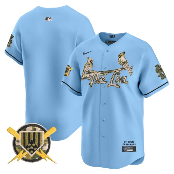 Men's St. Louis Cardinals Armed Forces Day Vapor Premier Limited Jersey - All Stitched - Image 18