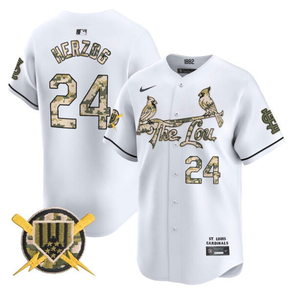 Men's St. Louis Cardinals Armed Forces Day Vapor Premier Limited Jersey - All Stitched - Image 19