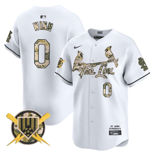 Men's St. Louis Cardinals Armed Forces Day Vapor Premier Limited Jersey - All Stitched - Image 20