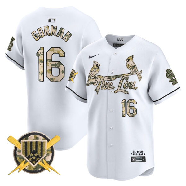 Men's St. Louis Cardinals Armed Forces Day Vapor Premier Limited Jersey - All Stitched - Image 21