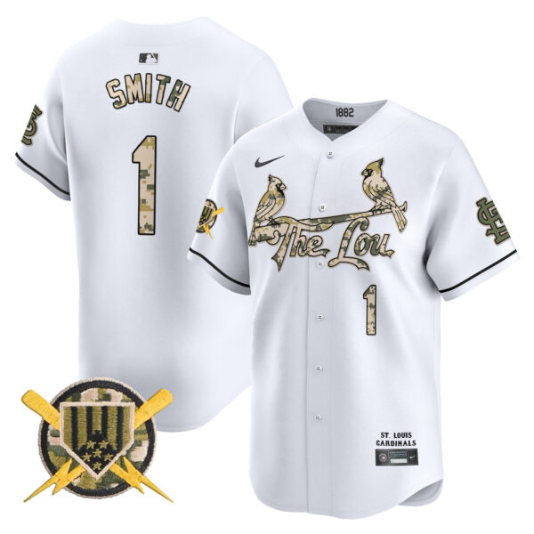 Men's St. Louis Cardinals Armed Forces Day Vapor Premier Limited Jersey - All Stitched - Image 26