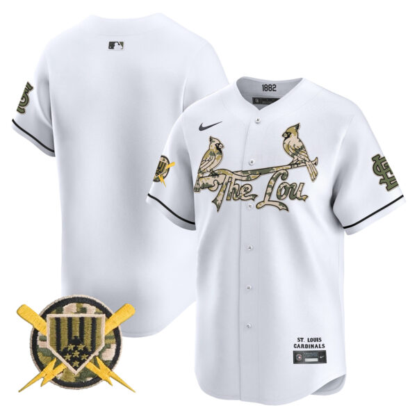 Men's St. Louis Cardinals Armed Forces Day Vapor Premier Limited Jersey - All Stitched - Image 27