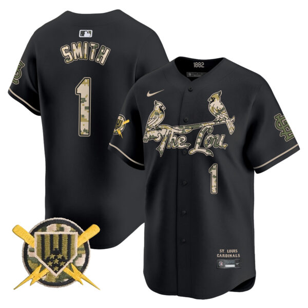 Men's St. Louis Cardinals Armed Forces Day Vapor Premier Limited Jersey - All Stitched - Image 35