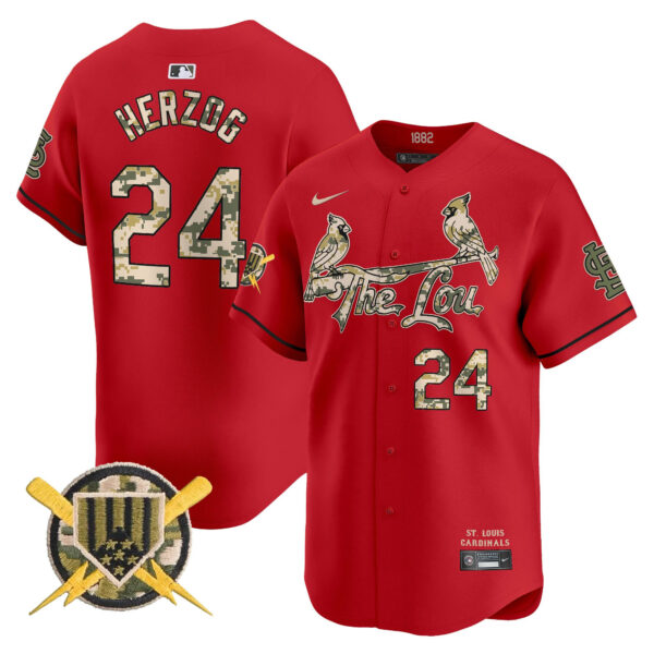 Men's St. Louis Cardinals Armed Forces Day Vapor Premier Limited Jersey - All Stitched - Image 37