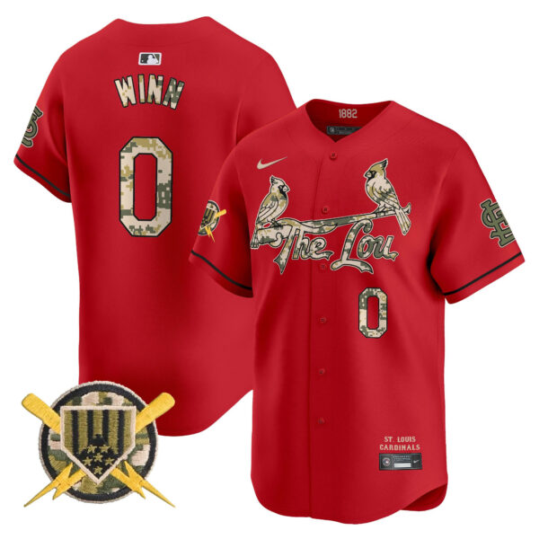 Men's St. Louis Cardinals Armed Forces Day Vapor Premier Limited Jersey - All Stitched - Image 38