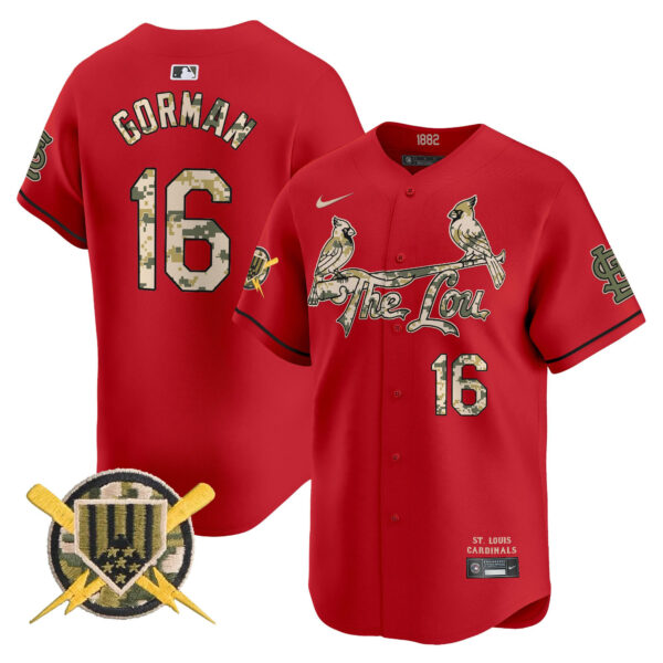 Men's St. Louis Cardinals Armed Forces Day Vapor Premier Limited Jersey - All Stitched - Image 39