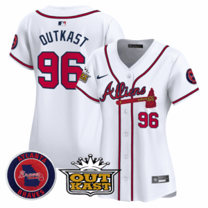 OutKast Atlanta Braves Atliens White Vapor Premier Limited Jersey - All Stitched
