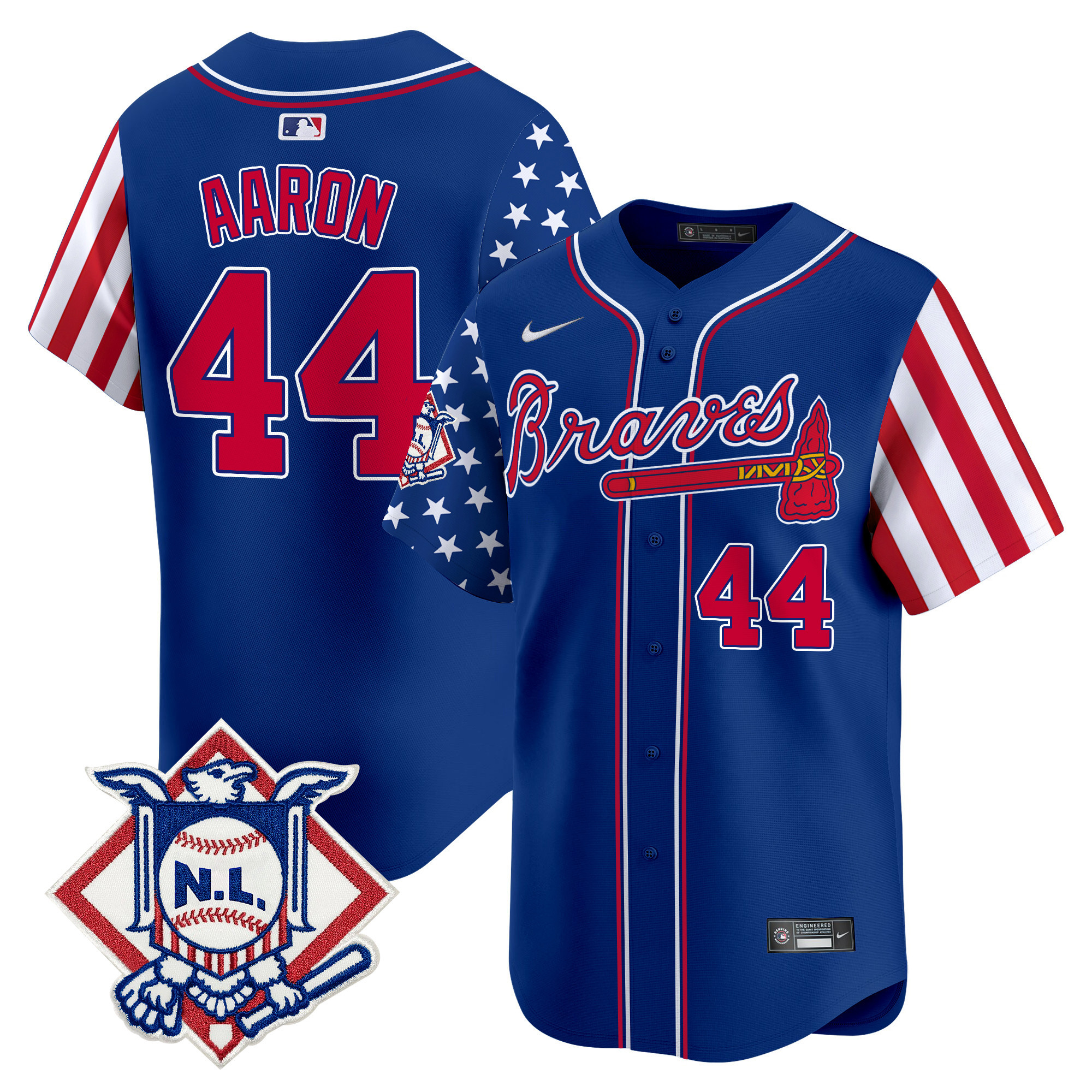 Men's Atlanta Braves 2024 Fourth of July Vapor Premier Limited Jersey V2 - All Stitched - Image 26