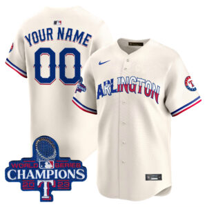 Texas Rangers Arlington Champions Vapor Premier Limited Custom Jersey - All Stitched